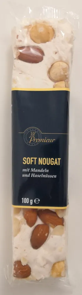 Soft Nougat mit Mandeln und Haselnüssen