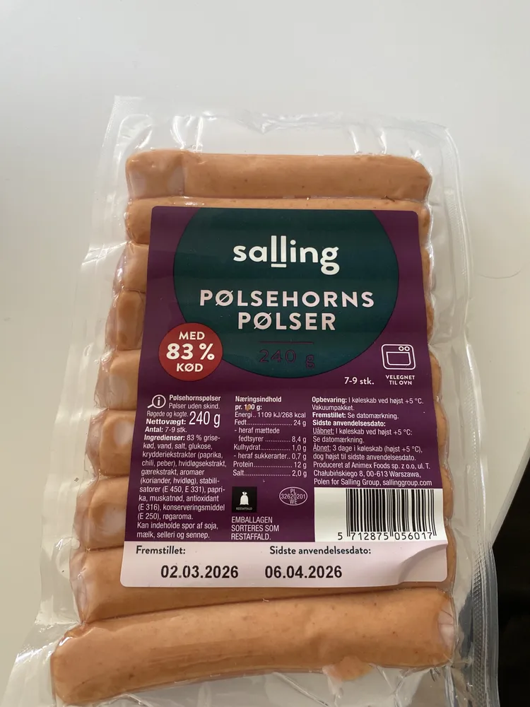Pølsehorns pølser