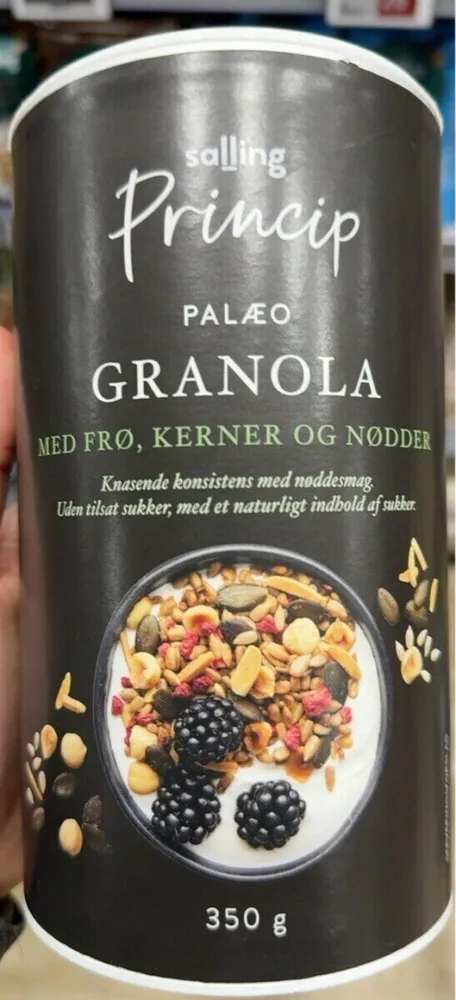 Palæo granola med frø, kerner og nødder