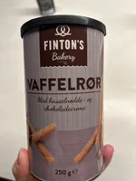 Vaffelrør med hasselnødde- og chokoladecreme
