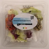 Salatbox Griechischer Art mit Joghurt Dressing