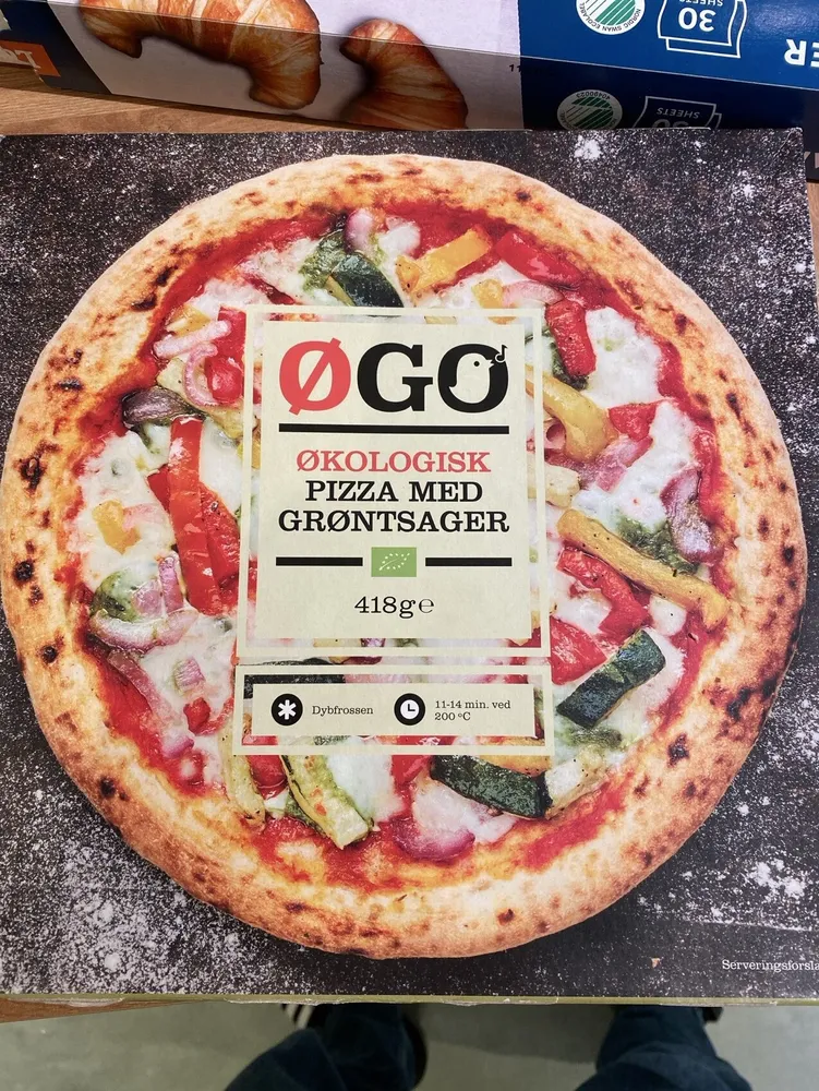 Økologisk Pizza Med Grøntsager