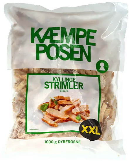 kæmpe posen kyllinge strimler