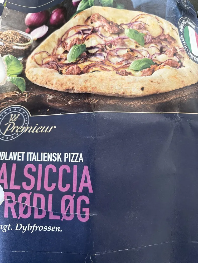 Pizza Salsiccia Og Rødløg