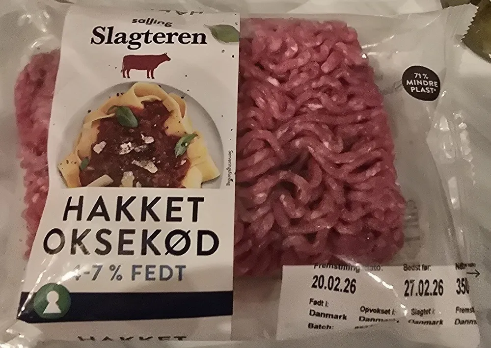 Hakket Oksekød 4-7%