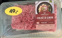 Hakket Okse- og Grisekød 8-12% fedt