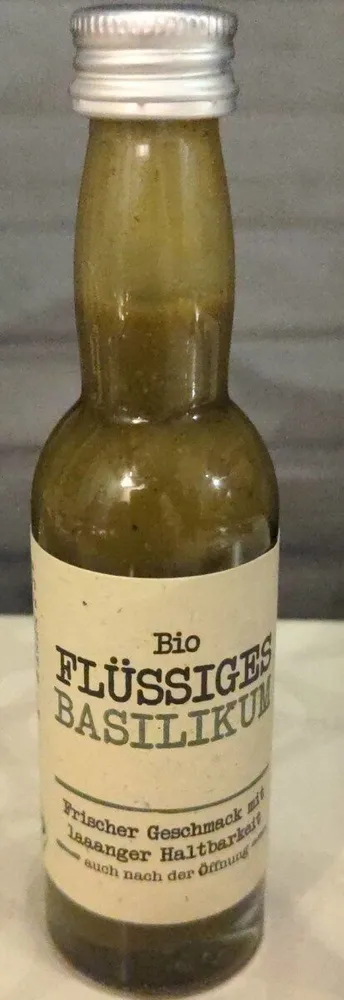 Flüssiges Bio-Basilikum