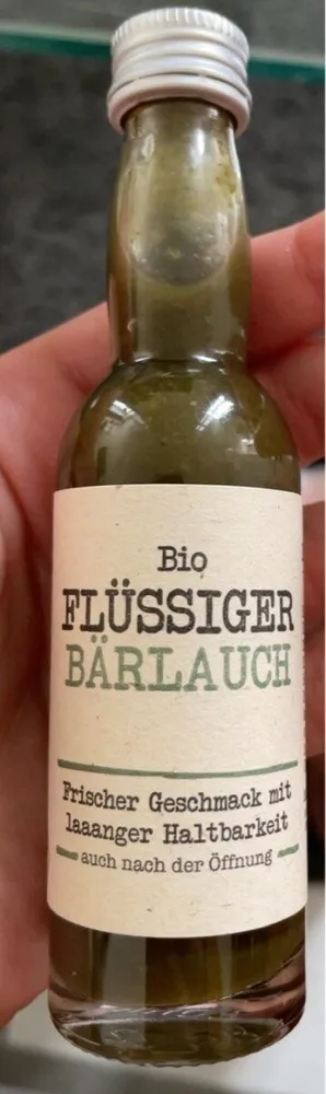 Bio flüssiger bärlauch