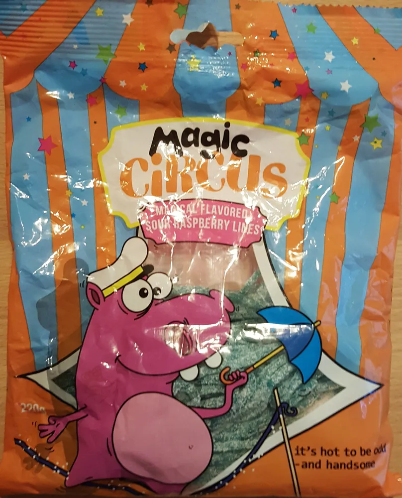 magical flavored sour raspberry lines