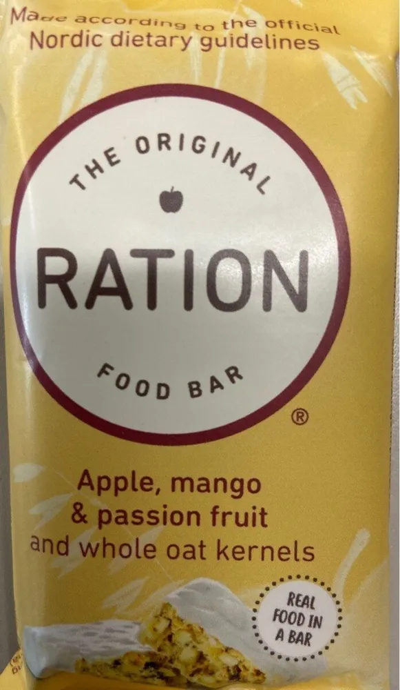 Apple mango passion fruit bar