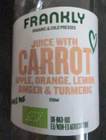 Juice With Carrot, Apple, Orange, Lemon, Ginger & Turmeric