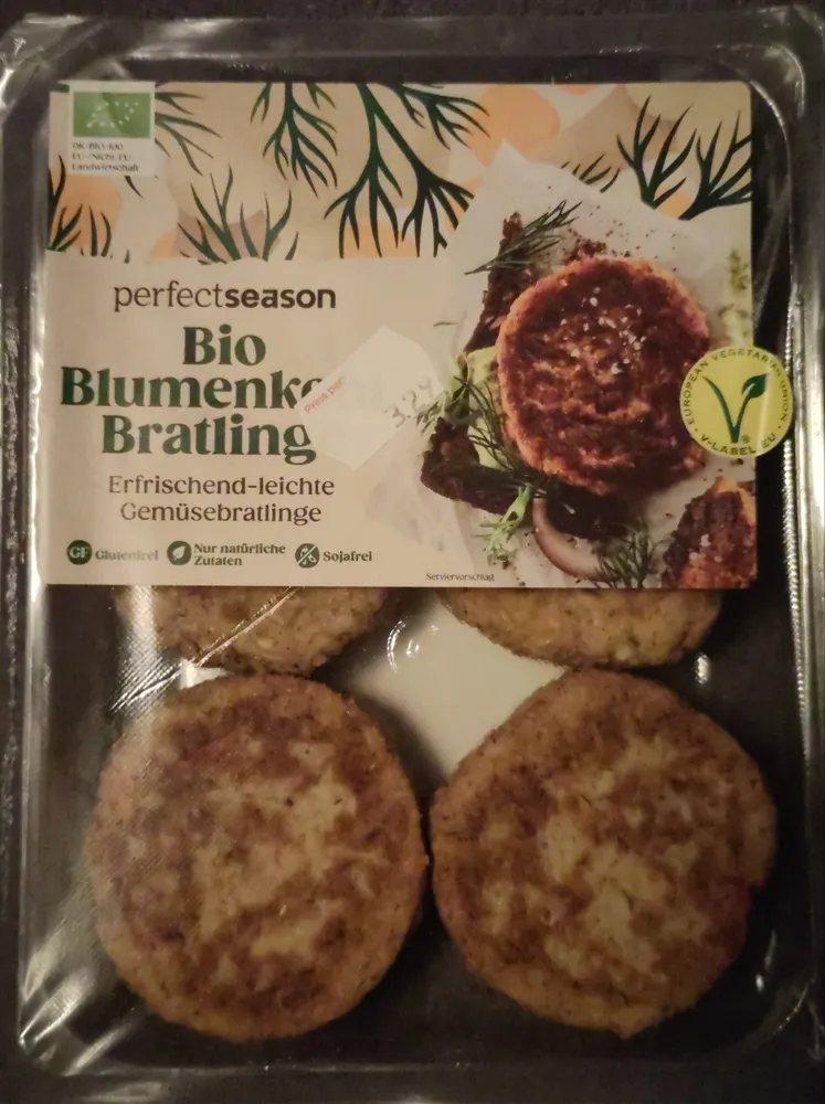 Bio Blumenkohl Bratlinge