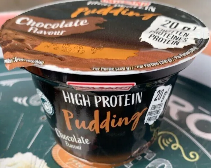 High protein pudding