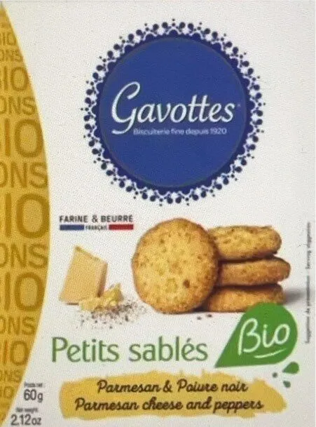 Biscuits aperitifs parmesan poivre