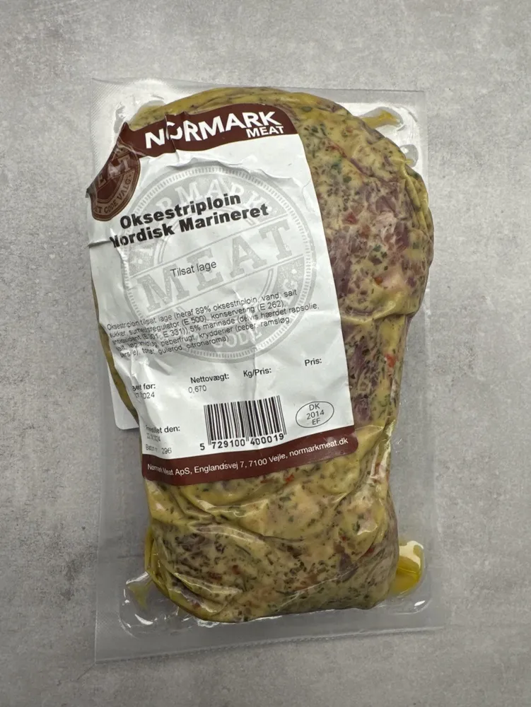 Oksestriploin Nordisk Marineret