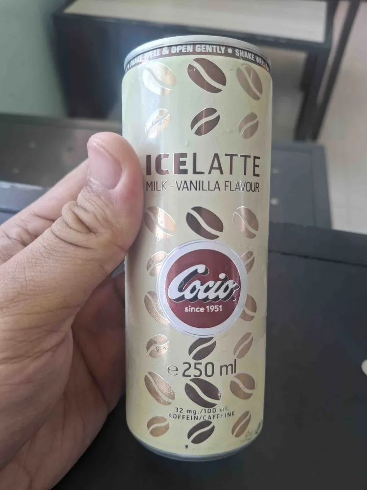 Ice Latte Milk Vanilla Flavor