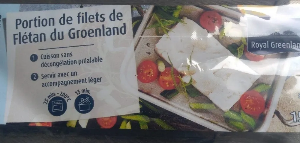 Portion de Filets de Flétan du Groenland
