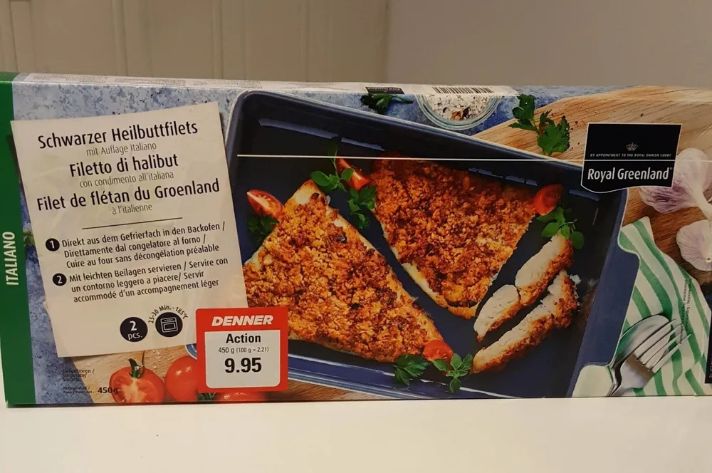 Filet de flétan du Groenland