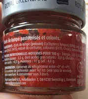 Oeufs de lompe rouges