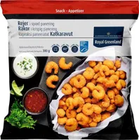 Räkor i krispig panering