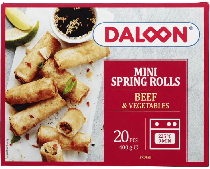 Mini Spring Rolls Beef & Vegetables