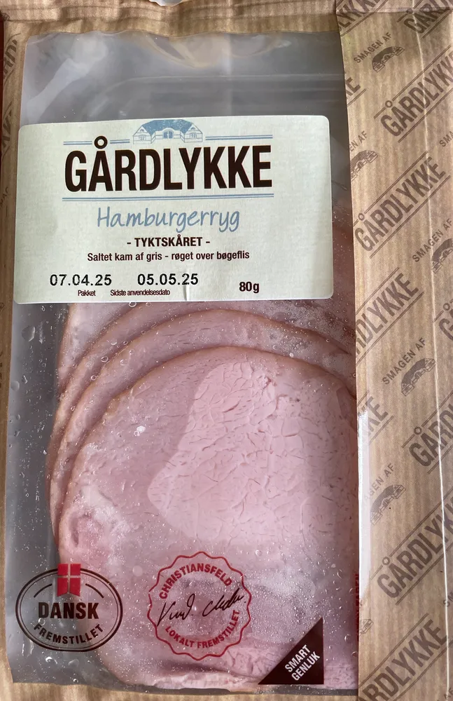 Hamburgerryg, tykskåret
