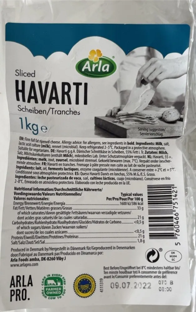 Slice Havarti