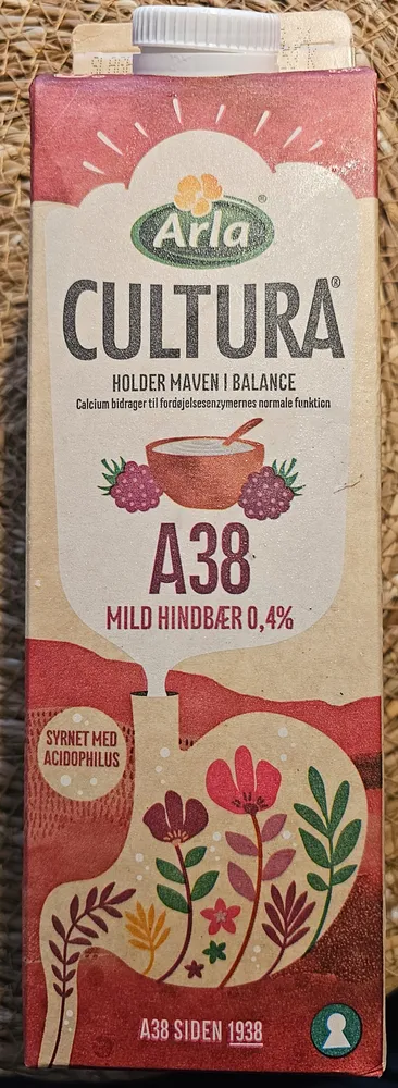 Arla Cultura A38 Mild Hindbær 0,4%