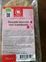 Biscuits bio fourrés aux framboises