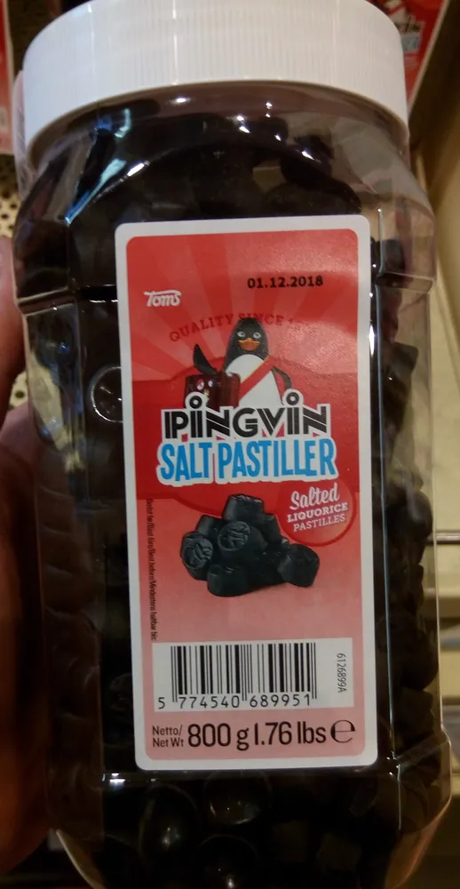 Pingvin Salt Pastiller Holiday Edition 800G