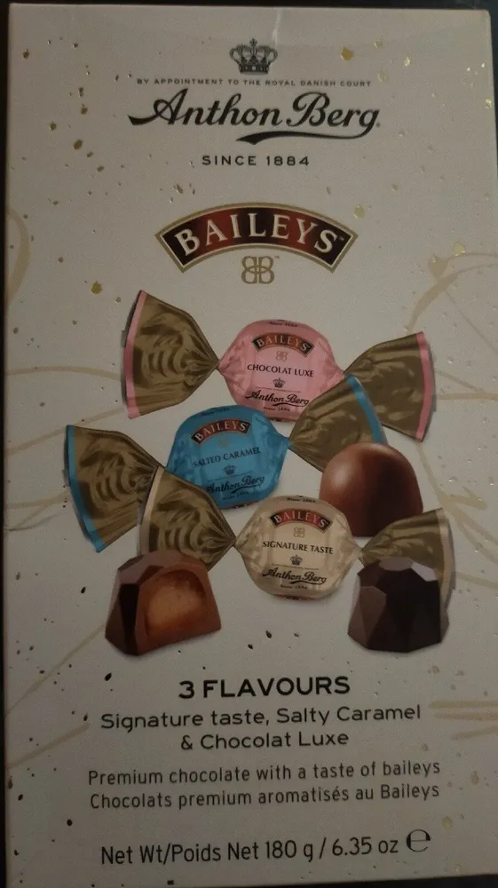 Anthon Berg x Baileys chocolates