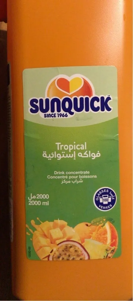 Sunquick tropical concentre pour boissons