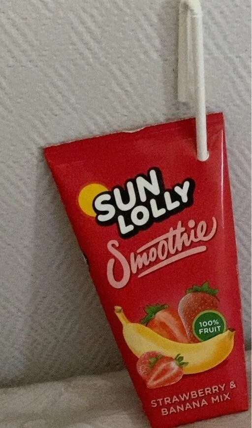 SUNLOLLY SMOOTHIE (strawberry and banana mix)