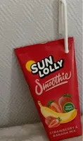 SUNLOLLY SMOOTHIE (strawberry and banana mix)