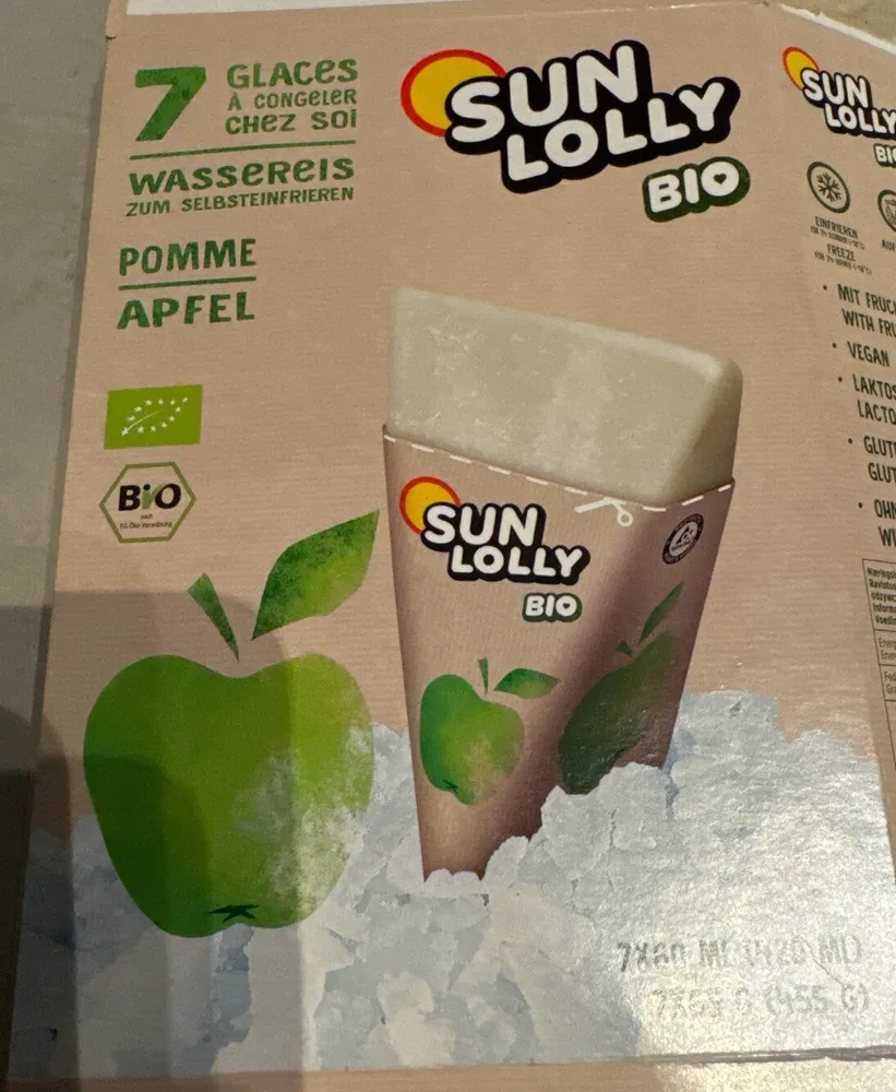 Apfel Wassereis