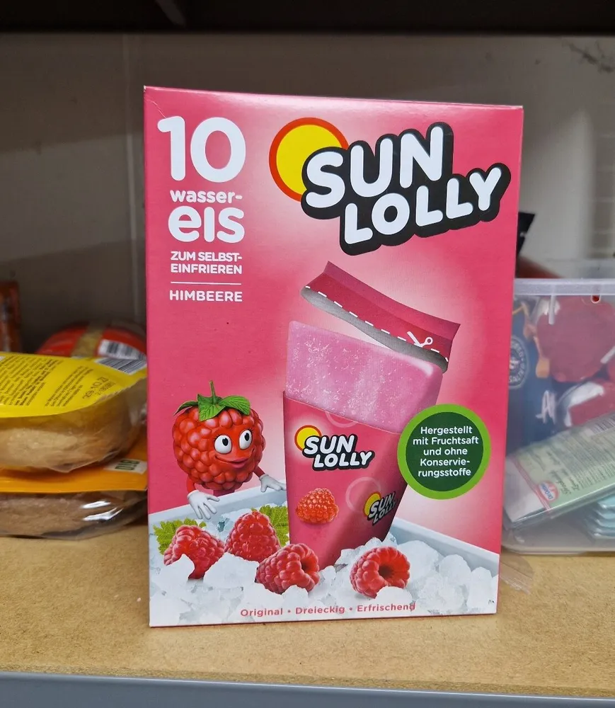 sun lolly Himbeere