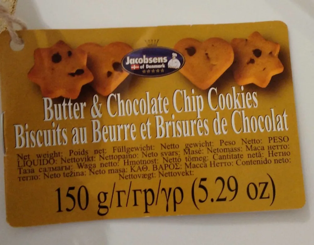 Butter & chocolate chip cookies
