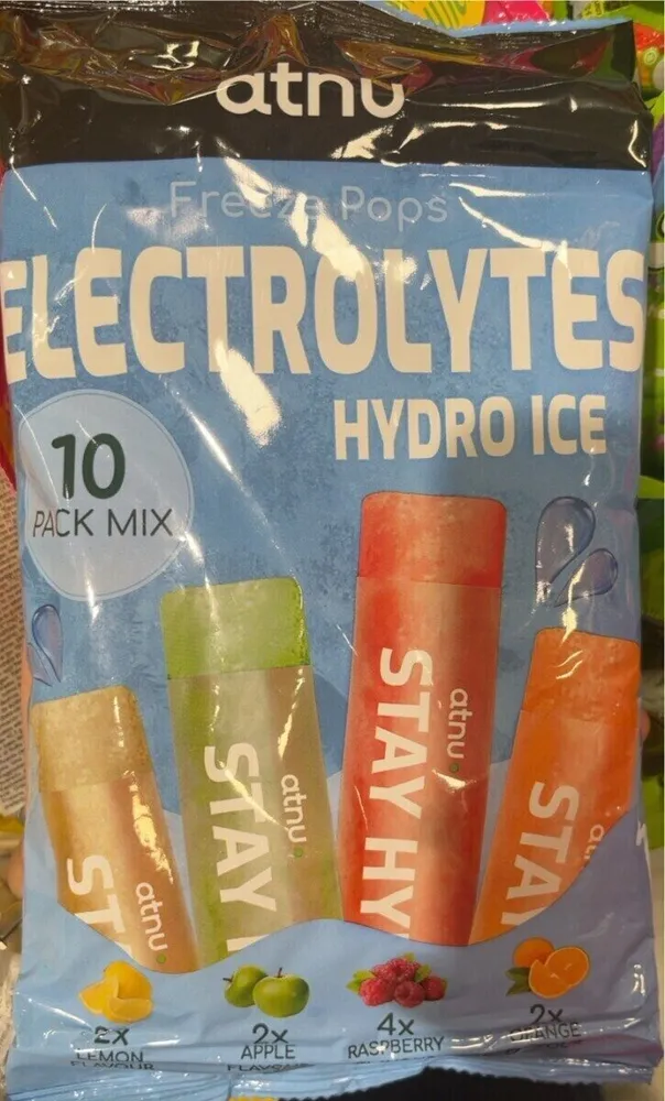 Freeze pops electrolytes