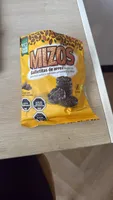 MIZOS Galletitas de arroz integral con cobertura sabor a chocolate semiamargo y naranja