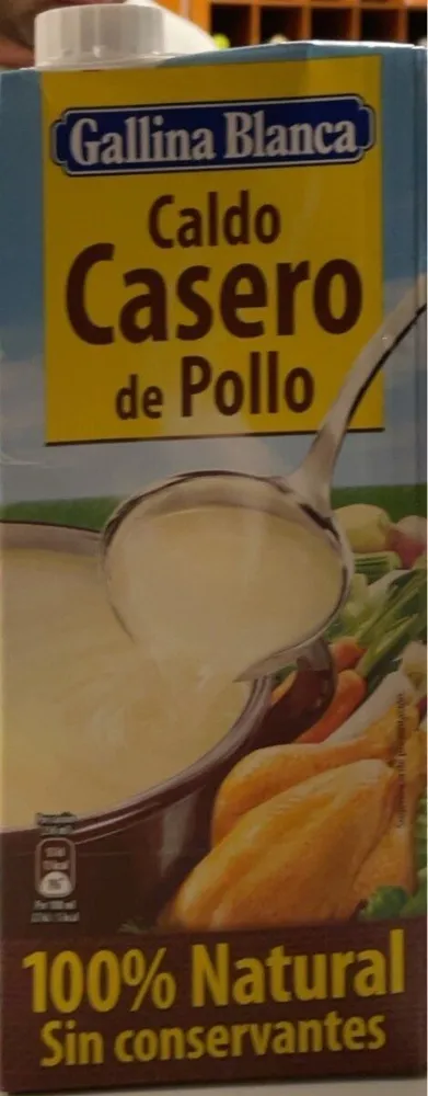 Caldo casero de pollo