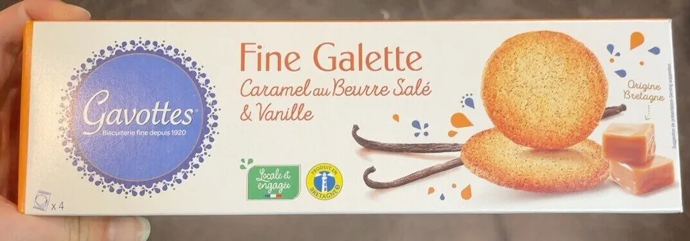 Fine Galette Caramel au Beurre Salé et Vanille