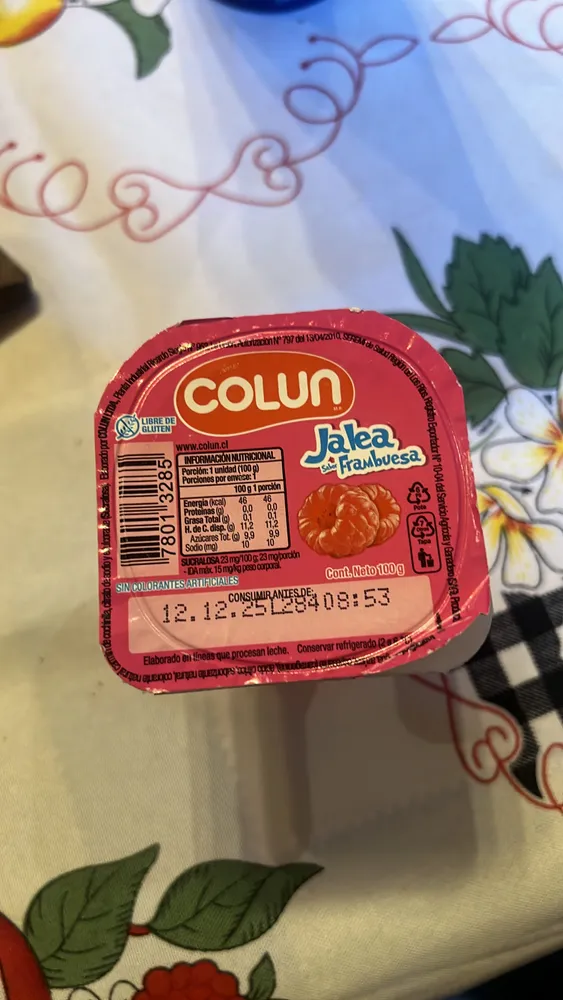 Jalea Sabor Frambuesa