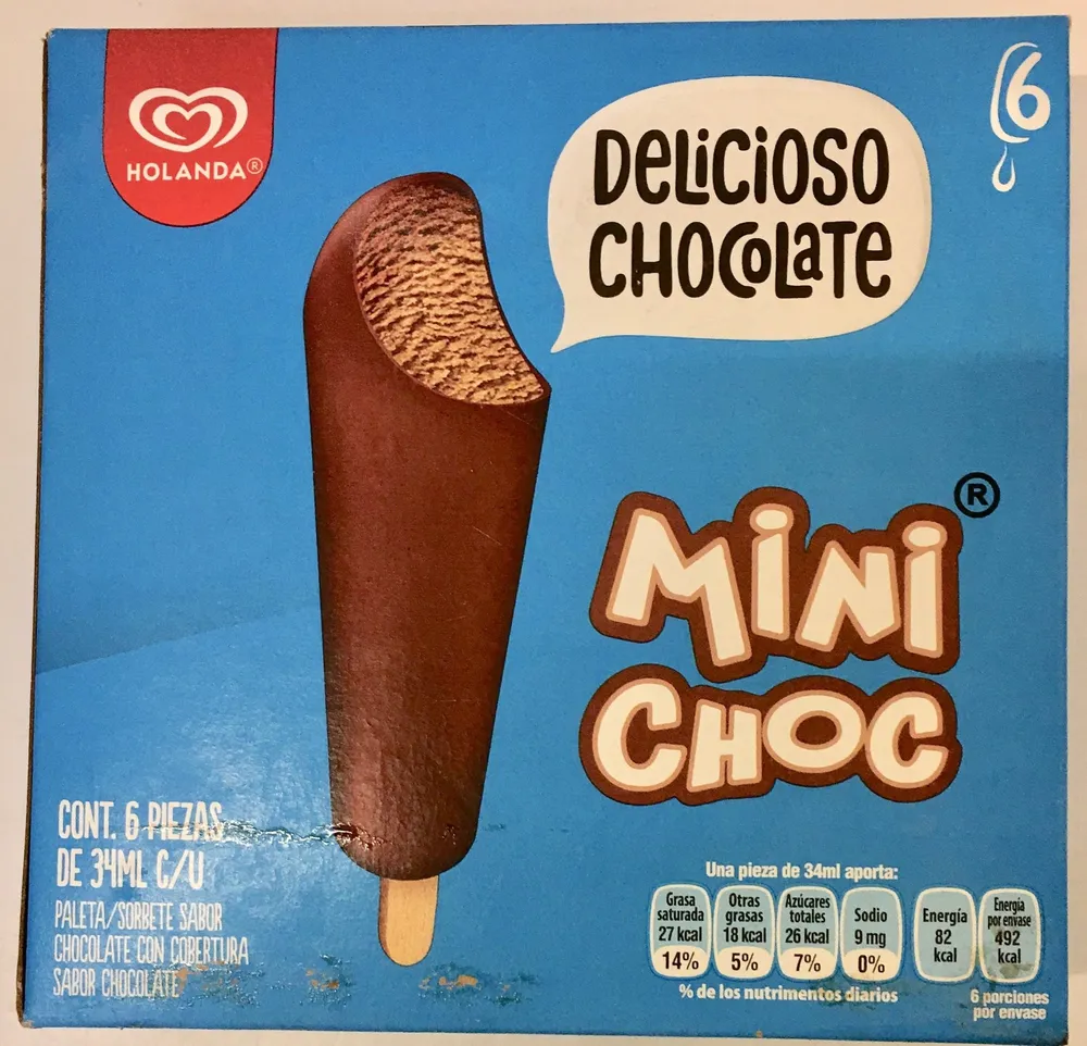 Paleta Mini Choc Holanda