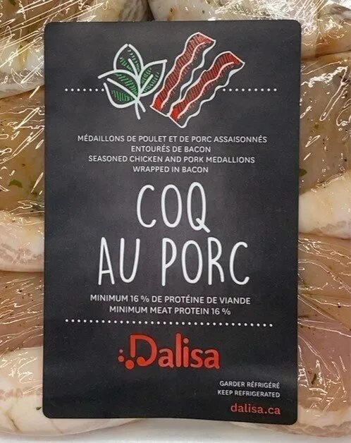 Medaillons de poulet et porc