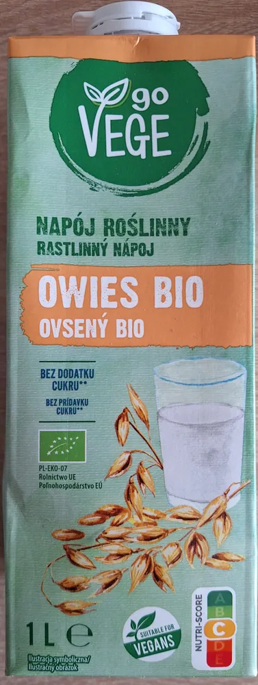 Napój roślinny Owies Bio