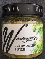Pasta warzywna z zielonym groszkiem i koperkiem