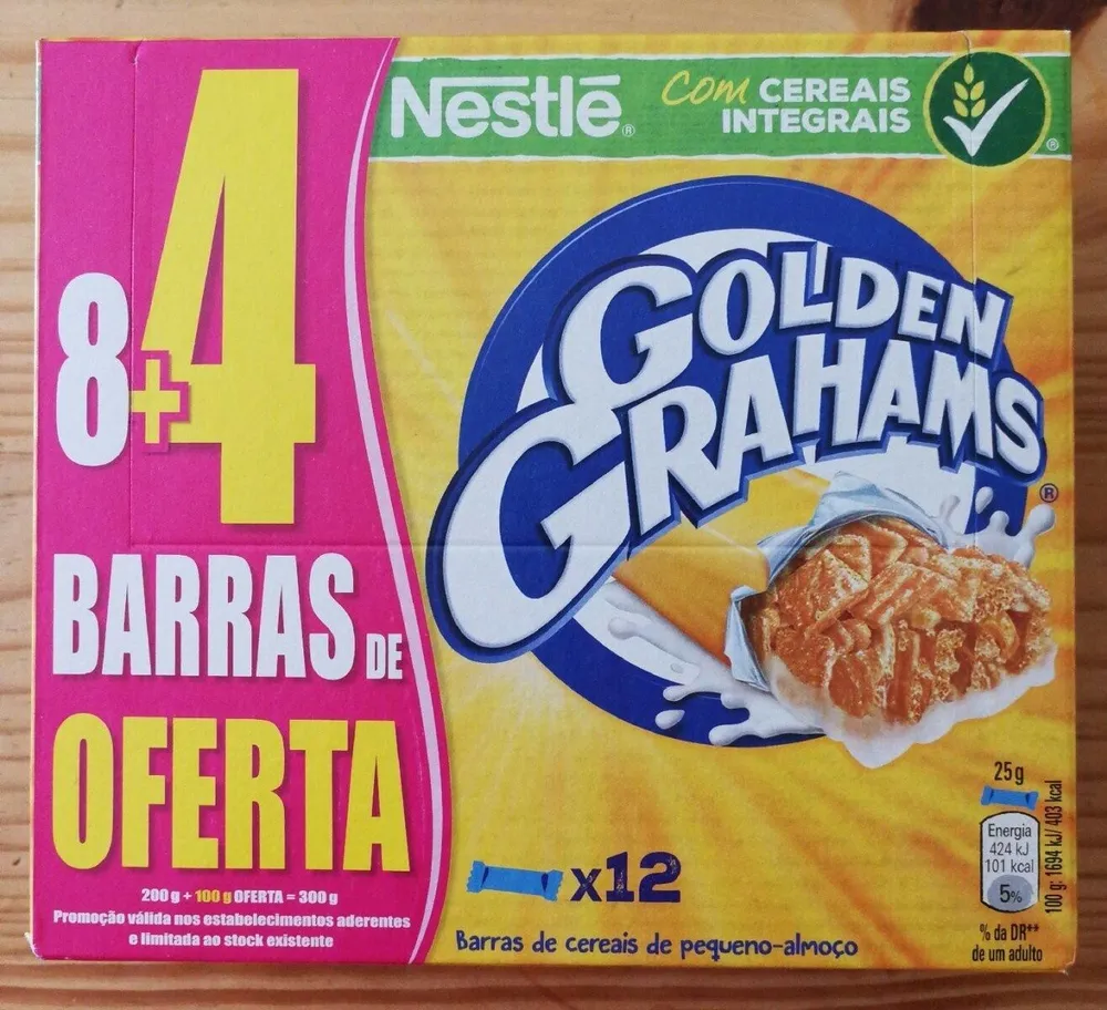 Cereais Barra Golden Grahams 8+4