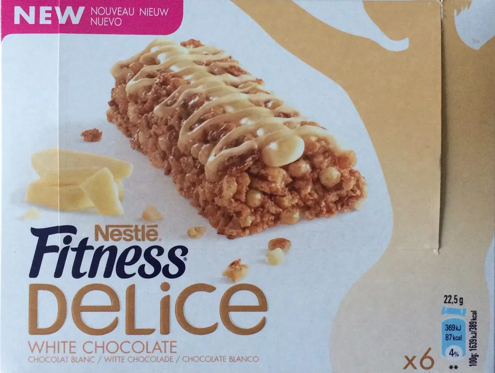 Barre de céréales Fitness Delice Chocolat blanc