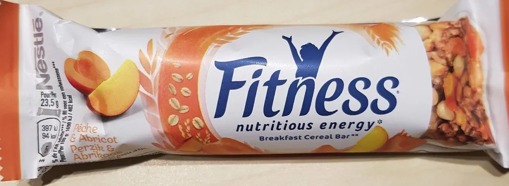 Fitness breakfast cereal bar pêches et abricot