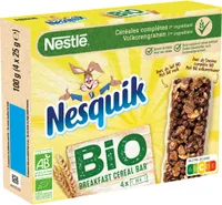 NESTLE NESQUIK Bio Barres de céréales 4X25g